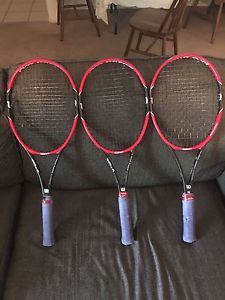 3 Wilson RF 97 Autograph tennis Racquets