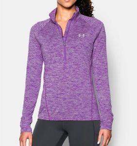 Under Armour Tech Manga larga mit 1/2 Cremallera Mujer magenta 1270525-913