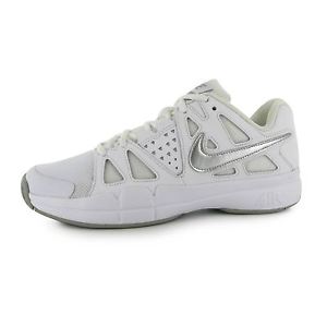 Nike Air Vapor Advantage Tennis Shoes Womens White/Silver Trainers Sneakers