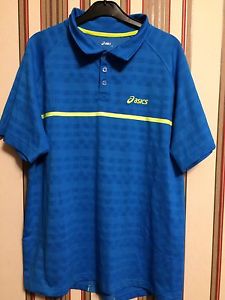 $75 ASICS Tennis Men's Polo Shirt Blue Men's Sz L
