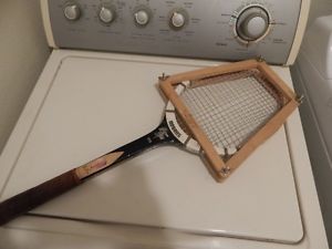 Vintage Regent Superstar Tennis Racket Don Budge with Wood Holder
