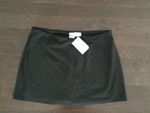 NWT NIKE FIT DRY Tennis Skirt XL with Shorts Attached Black $50 Original Price