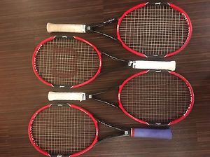 Wilson Pro Staff RF97 Autograph (12.6 Oz), 4 Racquets And Bag