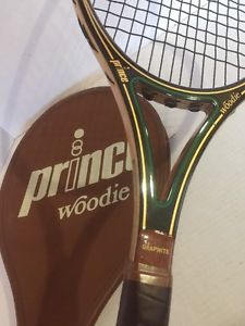 Prince WOODIE Vintage Wood Graphite Tennis Racquet Racket 4 1/4" EXCELLENT