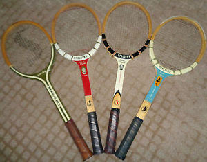 Vintage Spalding Tennis Racquets Tom Gorman/Doris Hart/"Pancho" Gonzales Belgium
