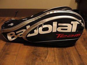 Babolat black team 12 racket bag excellent pre-owned cosmetic condition