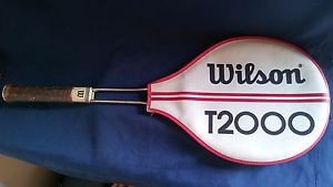 Vintage Wilson T2000 Jimmy Connors Tennis Racquet Med 4 1/2 Very Nice Shape