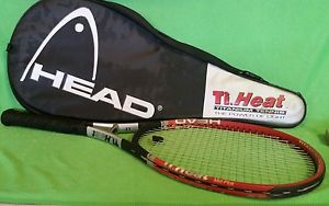 Used Head Ti Heat Mid Plus Tennis Racquet Includes Case Made in Austria Grip 4.5