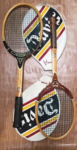 VINTAGE Davis PROFESSIONAL & HI-POINT Wooden TENNIS RACQUET w/ VICTOR Davis Case