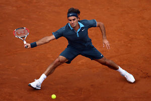 Nike men RF Roger Federer M Medium Rare tennis shirt short French Open