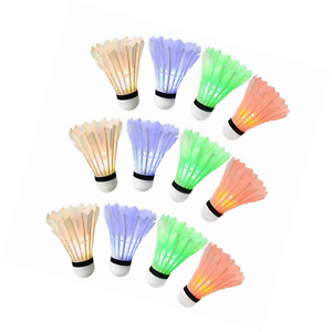 Ohuhu LED Badminton Shuttlecock Dark Night Glow Birdies Lighting For Outdoor & I