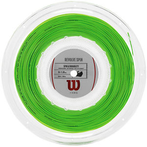 Wilson Revolve Spin 16 Tennis String 200 m / 660 ft Reel - Green - Auth Dealer
