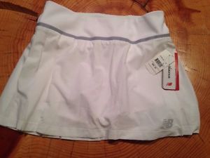 New Balance WTK5155 Tournament Skort Tennis Women's Small White NWT