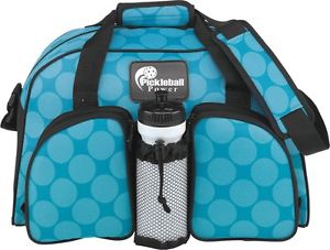 PICKLEBALL MARKETPLACE- Action Sport Duffle - New - Carry Paddles - "Aqua Dots"