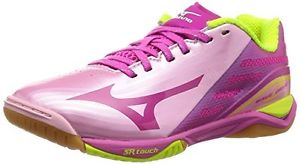 [Mizuno] table tennis shoes WAVE DRIVE Z W [Ladies] 81GB1601 65 pink  yellow...