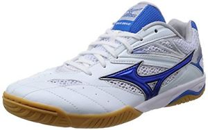 [Mizuno] table tennis shoes WAVE DRIVE 7 [unisex] 81GA1505 27 white  blue 25.5