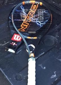 Wilson Nitro Titanium Tennis Racquet Racket 4 Lo