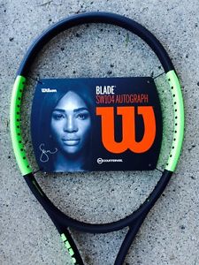 NEW 2017 Blade SW104 Autograph CV Tennis Racquet 4 1/4, freeship,strung