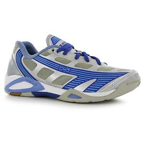 Hi-Tec Infinity Indoor Court Shoes Womens Silv/Lil/Purp Sports Trainers Sneakers