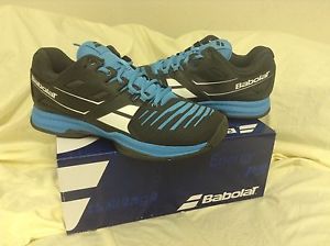 Men's Babolat SFX ALL COURT Tennis Shoes[Black & Blue] - Size 11.5- 40% OFF MSRP