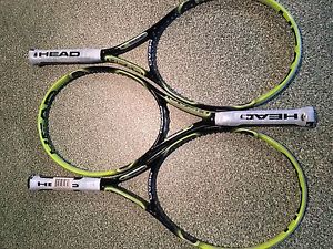3 NEW Head YOUTEK IG Extreme S 2.0 tennis Rackets