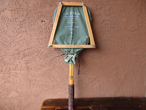 Vintage Imperial Wooden Tennis Racket With Case Cover