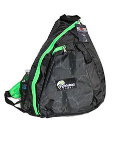 PICKLEBALL MARKETPLACE "Black Lightning" Sling Backpack - New/Embroidered - Blk.