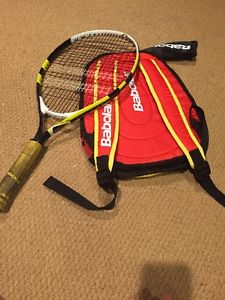 BABOLAT NADAL JR 125 YOUTH TENNIS RACQUET 3-3/4" 23" WITH Backpack