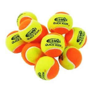 Gamma Quick Kids Tennis Balls - For 60 Foot Court (12 Pack)