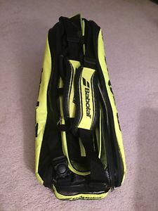 Babolat Pure Aero 6 Pack Tennis Bag Yellow and Black
