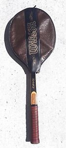 Wilson Advantage Strata-Bow Tennis Racquet Wood W/ Cover & Bracket Vintage Rare