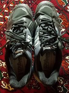 NIB Wilson Rush Pro 2.0 Black/Silver Men's Tennis Shoes Size 11.5 M US