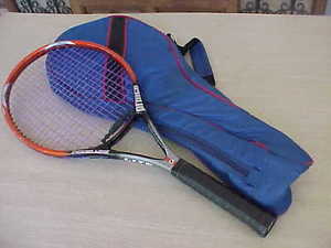 PRINCE Power Line  TENNIS RACQUET Shock Block110" 4 1/2g Graphite 27" Carry Case