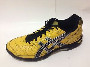 ak. Asics Gel Game Tennis Shoes Yellow Black Mens Size 10.5 E104Y