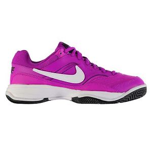 Nike Court Lite Tennis Shoes Womens Violet/White Sports Trainers Sneakers