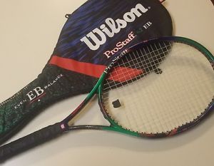 Wilson Pro Staff 6.7 Grip Tennis Racquet GREEN EVEN BALANCE W/ ZIP CASE RG