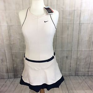 NIKE DRI FIT Tennis Dress With Pleats And Belt Size M
