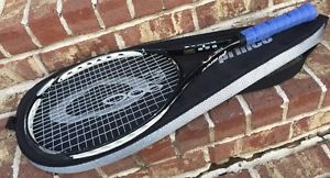 Prince O3 White Tennis Racquet, 4 3/8" Grip, New Overgrip, 100", Case Included