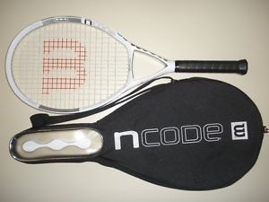 WILSON nCODE n1 OS 115 TENNIS RACQUET  27.9"  4 1/2 (NEW STRINGS)