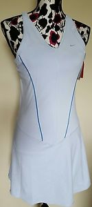 NIKE WOMEN'S DRI-FIT LT BLUE TENNIS DRESS SIZE M NWT $80
