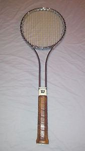 Vintage Wilson T2000 Lightweight Steel Tennis Racquet w/Cover (great condition)