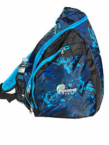 PICKLEBALL MARKETPLACE "Blue Splash" Sling Backpack - New/Embroidered - Blue