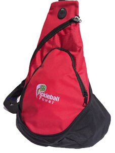 PICKLEBALL MARKETPLACE -Honeycomb Sling Bag-New/Embroidered-Carry Paddles - Red