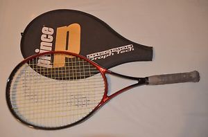 Prince Precision Graph Tech 107 4 1/4 Grip Red Tennis Racque