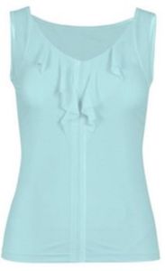 CHRISSIE TAIL 2PC TENNIS HILDA RUFFLE TANK (S) JILLIE SKORT SKIRT (XS) BLUE NWT