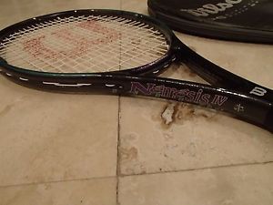 WILSON NEMESIS IV 7.6si OVERSIZE 4 1/2'' TENNIS RACQUET W/ COVER