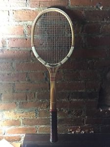 Vintage Dunlop Maxply Fort Medium 4 5/8 Wood Tennis Racket-Made in England
