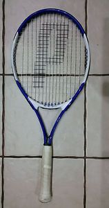PRINCE RAGE VIBRATION SYSTEM BLUE OVERSIZE TENNIS RACQUET 4 1/2" GRIP