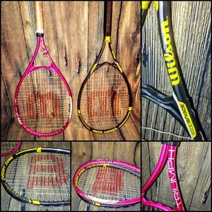 Wilson his court zone hers triumph oversized tennis racquet stop shock equipment