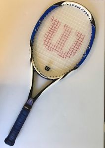 Wilson (K) Factor Pro.Six 100 4 3/8" L3 Pre-strung Tennis Racquet Nanotech